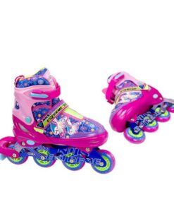 Αυξομειούμενα Πατίνια Roller NJ4605 A INLINE NILS EXTREME Μωβ/Ροζ με LED φωτάκια- MEDIUM (34-37)