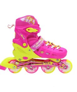 Αυξομειούμενα Πατίνια Roller NA 1005A INLINE SKATES NILS EXTREME ΡΟΖ-MEDIUM (35-38)