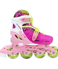 Αυξομειούμενα Πατίνια Roller NH 18330 ΣΕΤ 4 ΣΕ 1 INLINE SKATES NILS EXTREME Ροζ -SMALL (31-34)