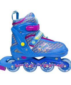 Αυξομειούμενα Πατίνια Roller NJ4613 A INLINE NILS EXTREME Μπλε με LED φωτάκια- MEDIUM(34-37)