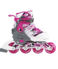 Αυξομειούμενα Πατίνια Roller NJ 3012A INLINE SKATES NILS EXTREME ΡΟΖ - LARGE (38-41)