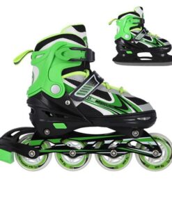 Αυξομειούμενα Πατίνια Roller NH 18188 ΣΕΤ 2 ΣΕ 1 INLINE SKATES NILS EXTREME ΠΡΑΣΙΝΟ -MEDIUM(34-38)