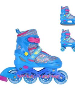 Αυξομειούμενα Πατίνια Roller NF 4413 ΣΕΤ 3 ΣΕ 1 INLINE SKATES NILS EXTREME ΜΠΛΕ - MEDIUM (34-37)