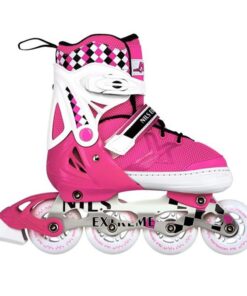 Αυξομειούμενα Πατίνια Roller NA 13911 A INLINE SKATES NILS EXTREME ΡΟΖ-LARGE(39-42)