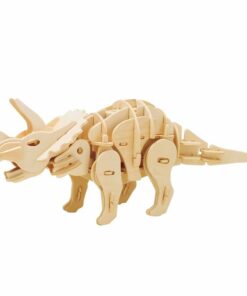 ROBOTIME MINI TRICERATOPS D430 Ξύλινο Μηχανικό Puzzle με Αισθητήρα Ήχου