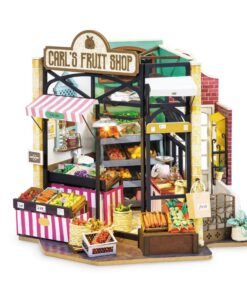 ROBOTIME DG142 Carl’s Fruit Shop – Happy Corner DIY Dollhouse
