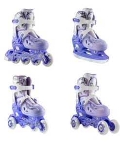 Αυξ. Roller INLINE/ICE-SKATES NILS EXTREME NH0320A 4 ΣΕ 1 Μπλε/Μωβ - SMALL(31-34)