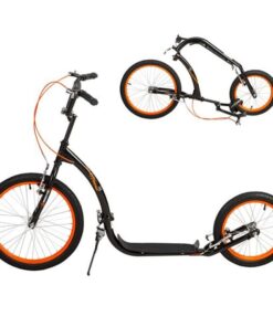 Scooter WH227F Μαύρο/Πορτοκαλί 20/16" ΣΠΑΣΤΟ με Φουσκωτούς ΤροχούςNILS EXTREME