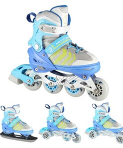 Αυξομειούμενα Roller NH18192 A 4σε1 Μπλε Medium (34-38) IN-LINE SKATES/HOCKEY ICE SKATES