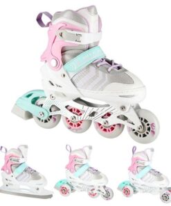 Αυξομειούμενα Roller NH18192 A 4σε1 Ροζ Small(29-33) IN-LINE SKATES/HOCKEY ICE SKATES
