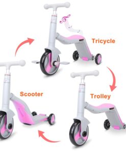 GC SCOOTER FUN HD 868 3 σε 1 Πολυμορφικό Γκρι/Ροζ
