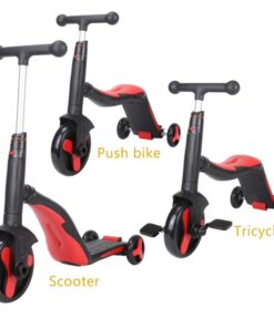 GC SCOOTER FUN HD 868 3 σε 1 Πολυμορφικό Μαύρο/Κόκκινο