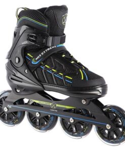 Αυξομειούμενα Πατίνια Roller NA 1128 Μαύρο/Λαχανί IN-LINE SKATES NILS EXTREME Large (39-42)