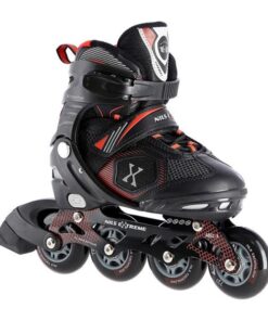 Αυξομειούμενα Πατίνια Roller NA 9080 Μαύρο/Κόκκινο IN-LINE SKATES NILS EXTREME Small(31-34)