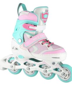 Αυξομειούμενα Πατίνια Roller NA 14198 Λευκό/Τιρκουάζ IN-LINE SKATES NILS EXTREME Large(39-42)