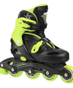 Αυξομειούμενα Πατίνια Roller NJ/NA 0321 Μαύρο/Λαχανί IN-LINE SKATES NILS EXTREME Medium (31-35)