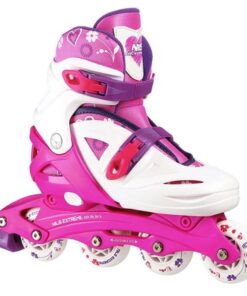 Αυξομειούμενα Πατίνια Roller NJ/NA 0321 Λευκό/Ροζ IN-LINE SKATES NILS EXTREME Large (36-40)