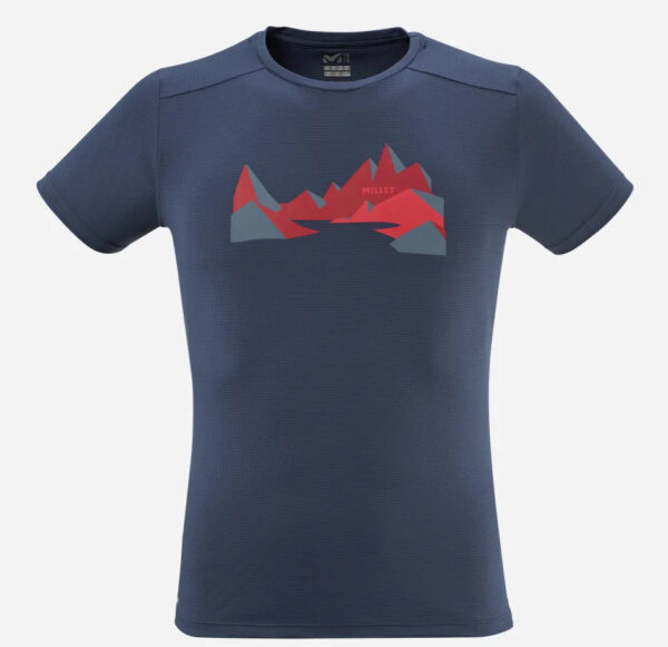 Ορειβατικό t-shirt Ανδρικό Millet Rock Point TS SS, αντιιδρωτικό /Blue