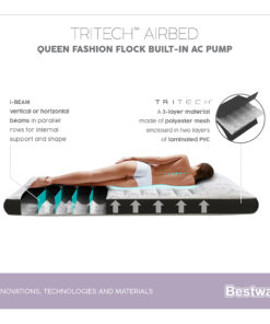 Alternative view of 67836 TRITECH AIRBED QUEEN BULT-IN AC PUMP 203X152X30CM