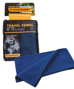 Microfiber Travel Towel TRAVELSAFE 135x70 cm, Πετσέτα Ταξιδίου με Μικροΐνες, TRA-090 /Royal Blue