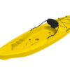 Adult Kayak Yellow SEAFLO Καγιάκ από Πολυαιθυλένιο HDPE ενός ατόμου, Μήκος: 2.45m, Αντοχή: 125kg