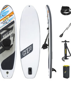 Hydro-Force White Cap Set BESTWAY Φουσκωτή Σανίδα SUP, Μήκος: 3.05m, Αντοχή: 120kg, 1 πτερύγιο, 65341
