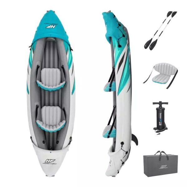 Rapid Elite Set BESTWAY Φουσκωτό Καγιάκ δύο ατόμων, Μήκος: 3.12m, Αντοχή: 180kg, 1 πτερύγιο, 65142