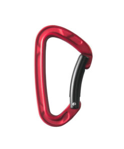 Lightweight aluminium carabiner STUBAI /bent gate