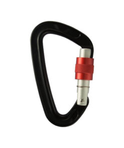 Lightweight Aluminium carabiner with screwlock ATOMY 2.0 STUBAI /Black