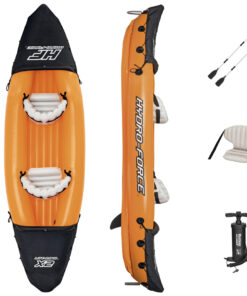 Hydro-Force Rapid X2 Set BESTWAY, Φουσκωτό καγιάκ δύο ατόμων, Μήκος: 3.21m, Αντοχή: 180kg, 2 πτερύγια, 65077