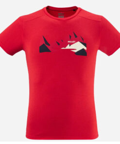 Ορειβατικό t-shirt Ανδρικό Millet Rock Point TS SS, αντιιδρωτικό /Red